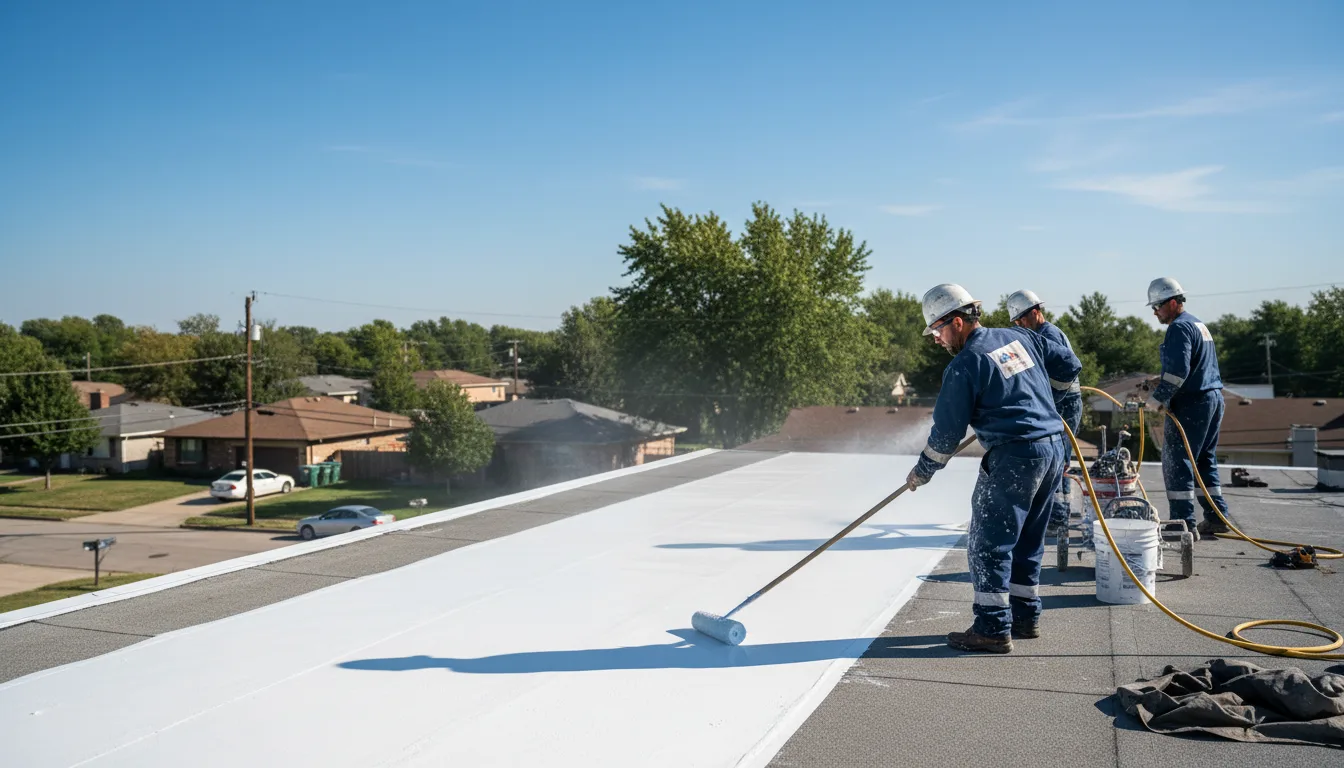 Commercial roof coating in Tarrs, PA near me